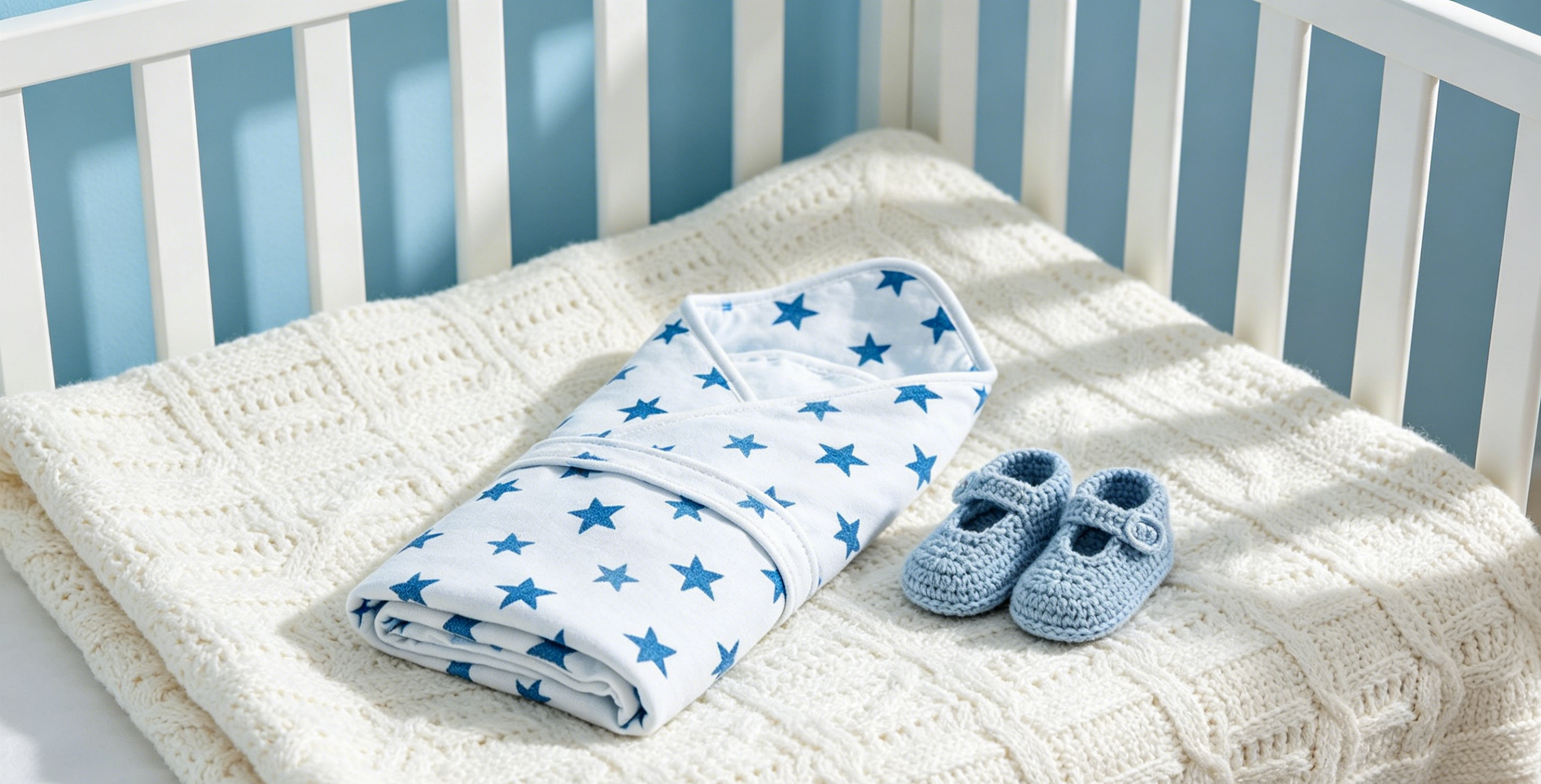 Baby daily essentials, cotton infant rompers and feeding accessories