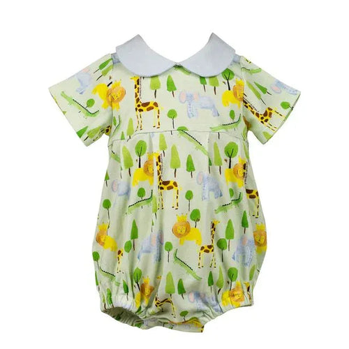 Cute Jungle Animal Print Baby Pure Cotton Romper