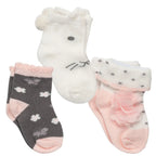 Little Bunny Floral Pure Cotton Mid Calf Sock Set