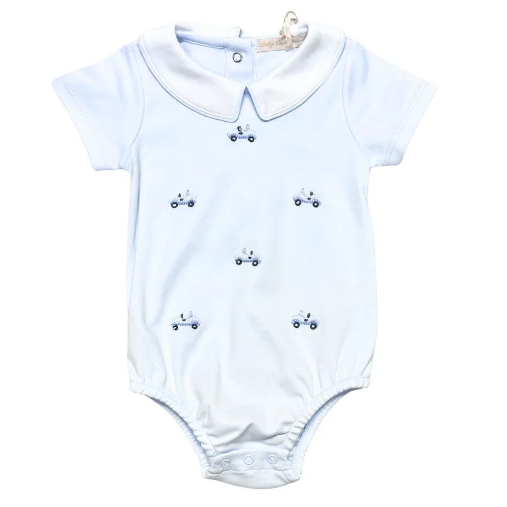 Little Car Pure Cotton Collared Romper