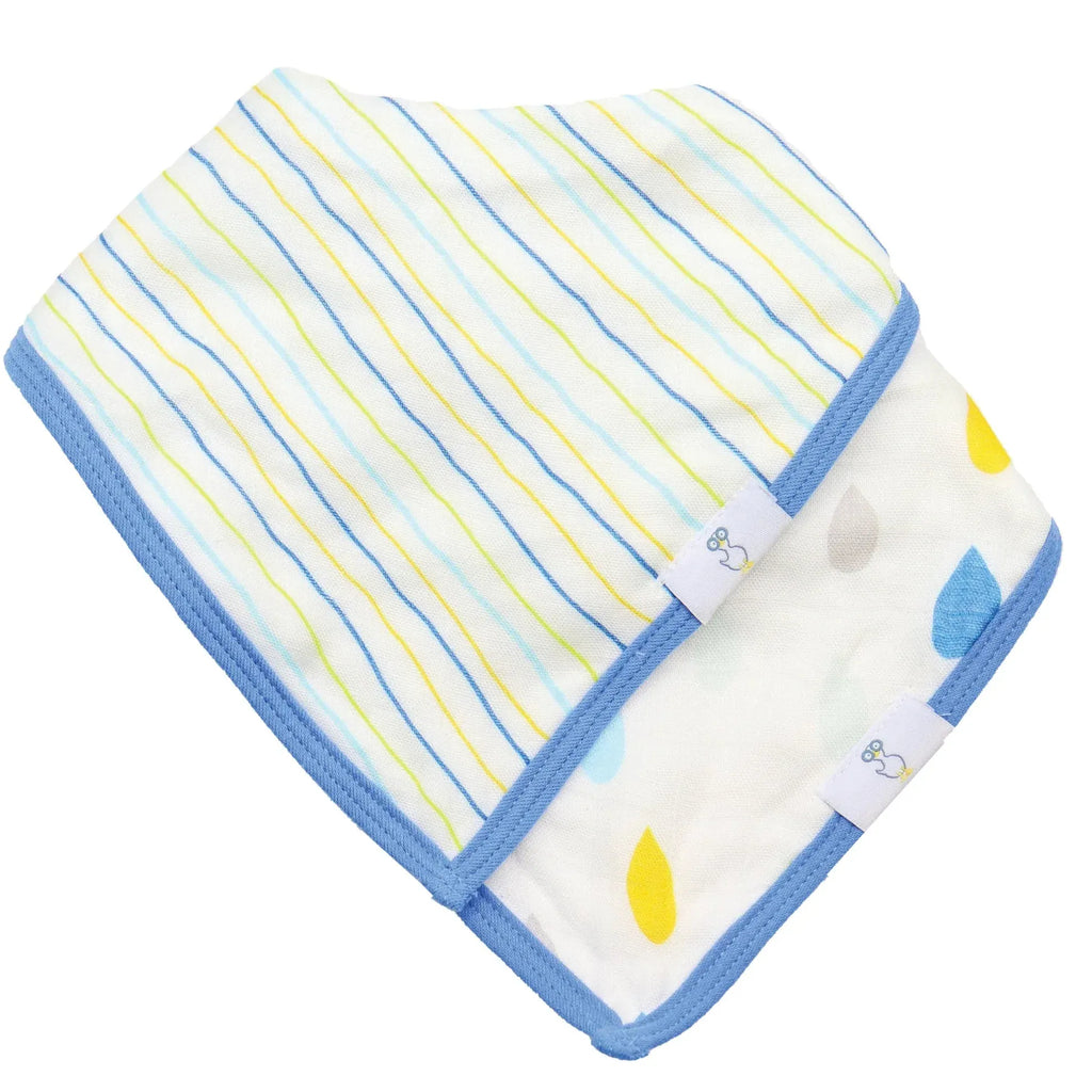 Pure Cotton Reversible Baby Bandana Bib