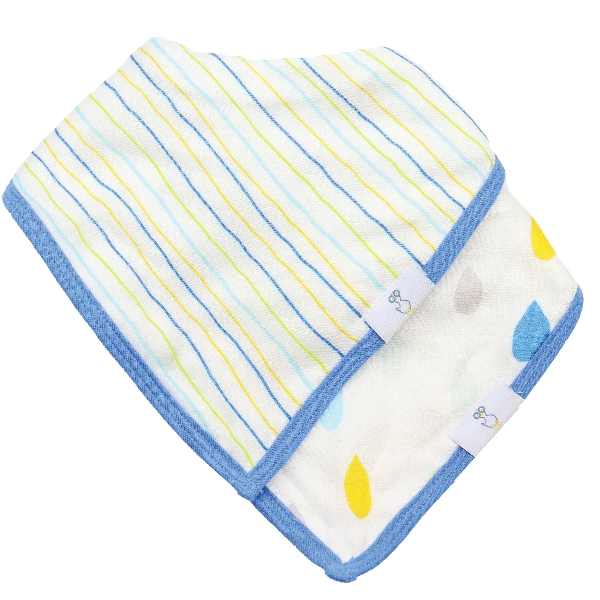 Pure Cotton Reversible Baby Bandana Bib