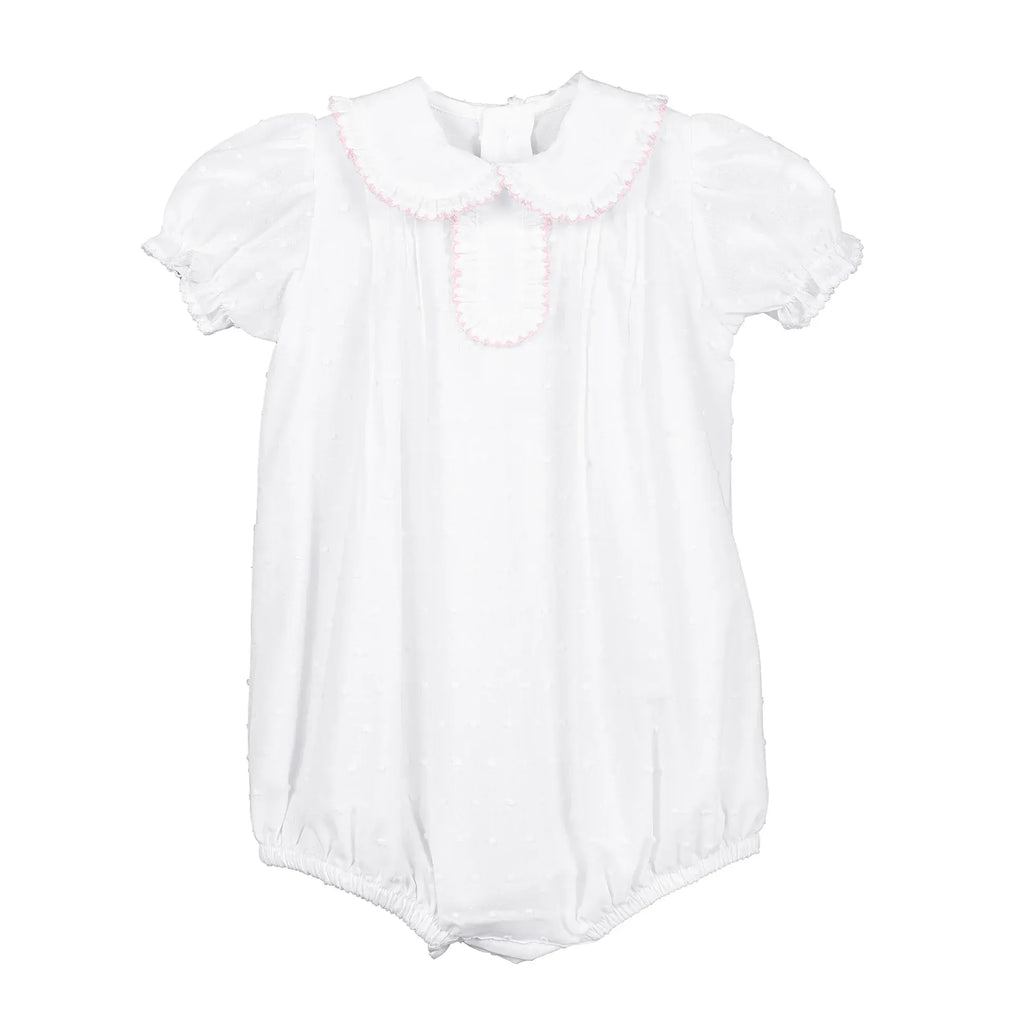 Sweet And Exquisite White Pure Cotton Baby Romper